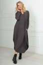 Платье оверсайз серого цвета 2424-2.17 No0|интернет-магазин vvlen.com
