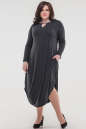 Платье оверсайз темно-серого цвета 2424-2.17 No3|интернет-магазин vvlen.com
