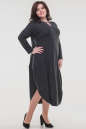 Платье оверсайз темно-серого цвета 2424-2.17 No5|интернет-магазин vvlen.com