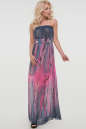 Летнее платье с открытыми плечами розового тона цвета 880.7 No1|интернет-магазин vvlen.com