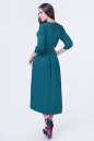 Коктейльное платье с расклешённой юбкой зеленого цвета 2380.86 No2|интернет-магазин vvlen.com