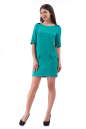 Повседневное платье футляр бирюзового цвета 2227.75-3 No1|интернет-магазин vvlen.com