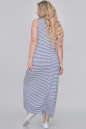Летнее платье  мешок полоски джинс цвета 2813.17 No2|интернет-магазин vvlen.com