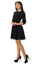 Офисное платье с расклешённой юбкой черного цвета 2280.23 No2|интернет-магазин vvlen.com
