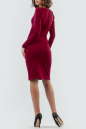 Повседневное платье футляр вишневого цвета 944-1.47 No2|интернет-магазин vvlen.com