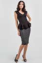 Блуза черного цвета 810.12 No1|интернет-магазин vvlen.com
