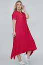 Летнее платье трапеция красного цвета 2914.84 No1|интернет-магазин vvlen.com