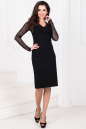 Коктейльное платье футляр черного цвета 1253.2 No1|интернет-магазин vvlen.com