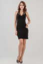 Коктейльное платье футляр черного цвета 1256.2 No0|интернет-магазин vvlen.com