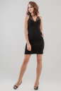 Коктейльное платье футляр черного цвета 1256.2 No1|интернет-магазин vvlen.com