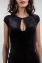 Коктейльное платье футляр черного цвета 1683.26 No3|интернет-магазин vvlen.com