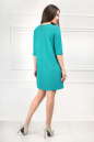 Повседневное платье футляр бирюзового цвета 2232.80 No3|интернет-магазин vvlen.com