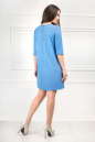 Повседневное платье футляр голубого цвета 2232.80 No3|интернет-магазин vvlen.com