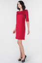 Коктейльное платье трапеция красного цвета 2525.47 No1|интернет-магазин vvlen.com
