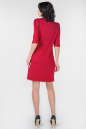 Коктейльное платье трапеция красного цвета 2525.47 No2|интернет-магазин vvlen.com