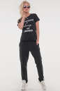 Женская футболка черная|интернет-магазин vvlen.com