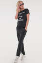 Женская футболка черная No1|интернет-магазин vvlen.com