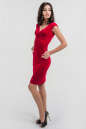 Коктейльное платье футляр красного цвета 1695.26 No1|интернет-магазин vvlen.com