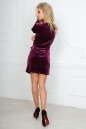 Коктейльное платье футляр фиолетового цвета 2490.26 No4|интернет-магазин vvlen.com