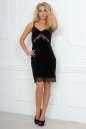 Коктейльное платье комбинация черного цвета 2493.26 No1|интернет-магазин vvlen.com