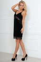 Коктейльное платье комбинация черного цвета 2493.26 No2|интернет-магазин vvlen.com