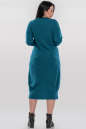 Платье оверсайз бирюзового цвета 2868.92 No3|интернет-магазин vvlen.com