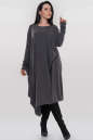 Платье оверсайз серого цвета 375.5|интернет-магазин vvlen.com