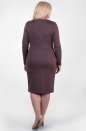 Офисное платье футляр сиреневого с черным цвета 2207.41 No3|интернет-магазин vvlen.com