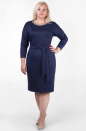 Платье футляр синего цвета 2350.41  No1|интернет-магазин vvlen.com
