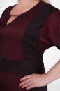 Платье футляр бордового цвета 2376.41  No4|интернет-магазин vvlen.com
