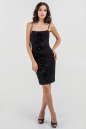 Коктейльное платье футляр черного цвета 1024.2 No1|интернет-магазин vvlen.com