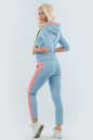 Спортивные брюки голубого цвета 2093.56 No4|интернет-магазин vvlen.com