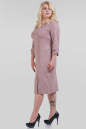 Платье футляр бежевого цвета 1-1319  No1|интернет-магазин vvlen.com