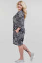 Платье  мешок серого цвета 1-1311  No2|интернет-магазин vvlen.com