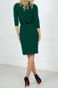 Офисное платье футляр темно-зеленого цвета 1406-1.47 No3|интернет-магазин vvlen.com