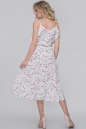 Летнее платье с юбкой на запах белого с красным цвета 2925.100 No2|интернет-магазин vvlen.com