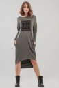 Спортивное платье  серого цвета 2622.17 No0|интернет-магазин vvlen.com