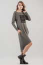 Спортивное платье  серого цвета 2622.17 No7|интернет-магазин vvlen.com