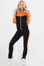 Домашний костюм черного с оранжевым цвета 164-165|интернет-магазин vvlen.com