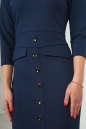 Офисное платье футляр темно-синего цвета 2347.47 No4|интернет-магазин vvlen.com