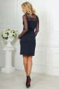 Повседневное платье футляр темно-синего цвета 2456.47 No3|интернет-магазин vvlen.com