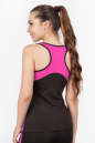 Майка для фитнеса черного с розовым цвета 2354.67 No2|интернет-магазин vvlen.com
