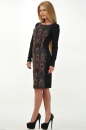 Офисное платье футляр черного цвета 2073.4 No1|интернет-магазин vvlen.com