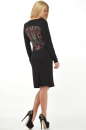 Офисное платье футляр черного цвета 2073.4 No2|интернет-магазин vvlen.com