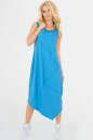 Летнее платье  мешок бирюзового цвета 2534.17 No2|интернет-магазин vvlen.com
