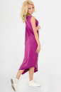 Повседневное платье балахон малинового цвета 2534.17 No1|интернет-магазин vvlen.com