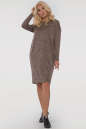 Повседневное платье  мешок капучино цвета 2794-4.96 No1|интернет-магазин vvlen.com