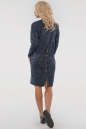 Повседневное платье  мешок синего цвета 2794-4.96 No2|интернет-магазин vvlen.com