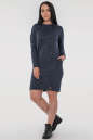Повседневное платье  мешок синего цвета 2794-4.96 No5|интернет-магазин vvlen.com