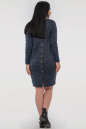 Повседневное платье  мешок синего цвета 2794-4.96 No6|интернет-магазин vvlen.com